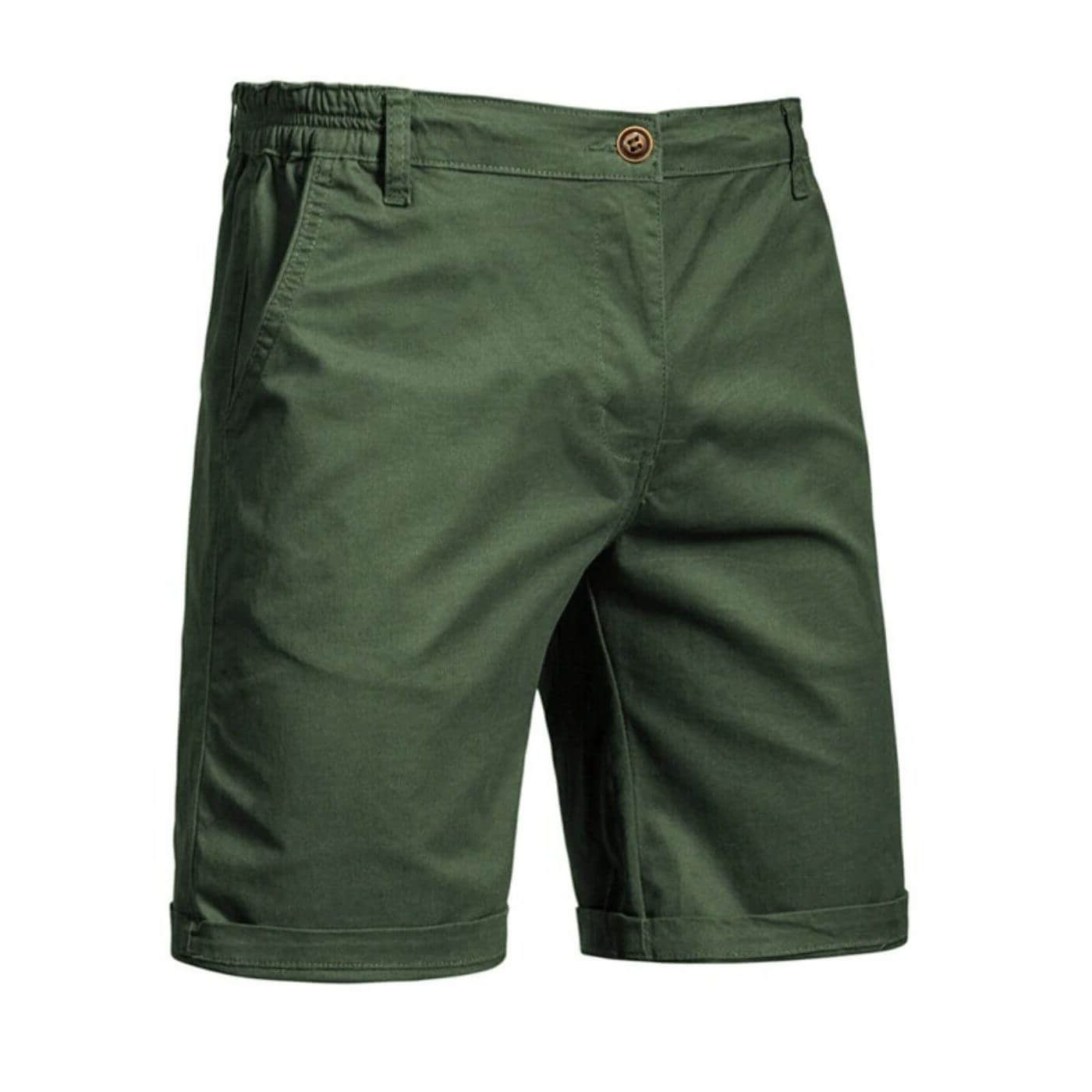 Chino Shorts with Welt Pockets for Men - Green