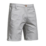 Chino Shorts with Welt Pockets for Men - Light Gray
