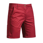 Chino Shorts with Welt Pockets for Men - Red