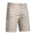 Chino Shorts with Welt Pockets for Men - Beige