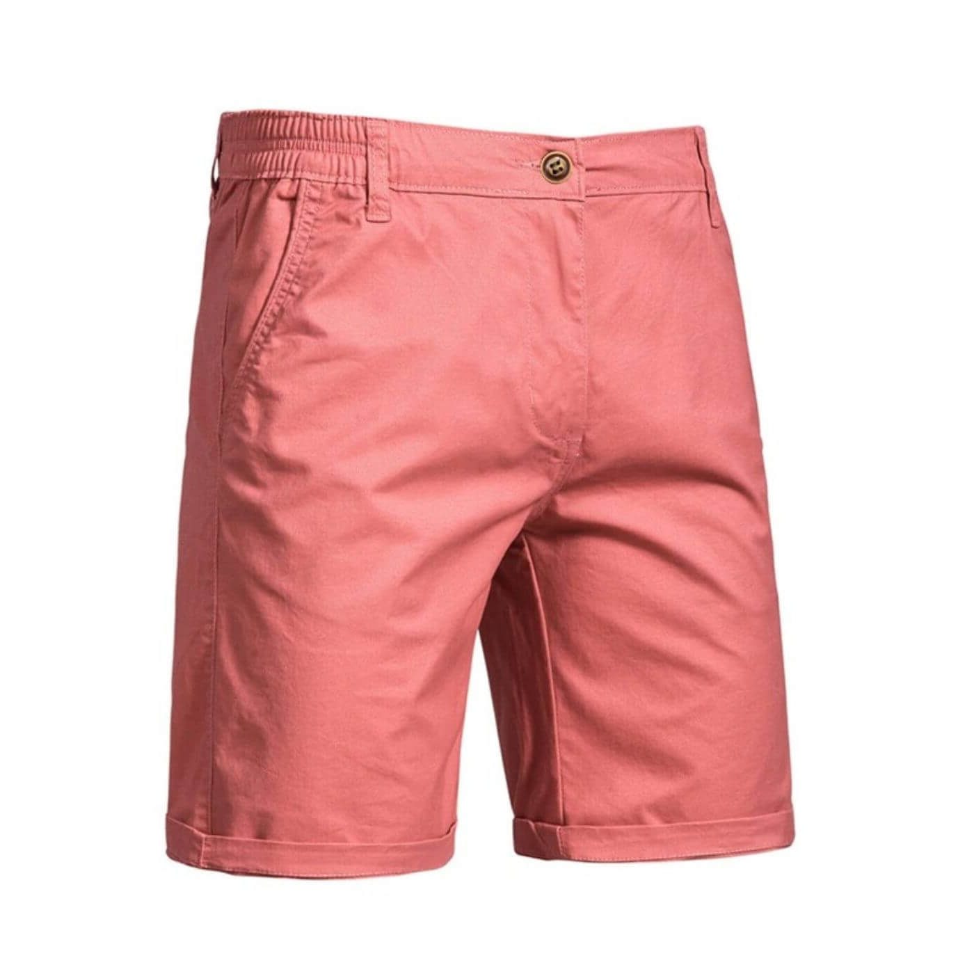 Chino Shorts with Welt Pockets for Men - Pink