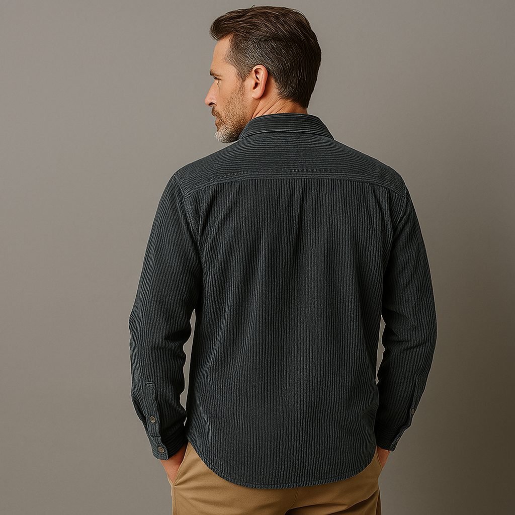 Corduroy Button-Down Shirt for Men - View 2