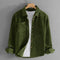 Corduroy Button-Down Shirt for Men - Green
