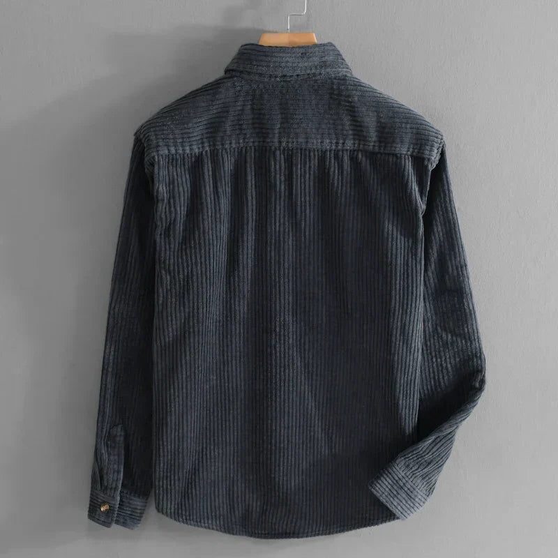 Corduroy Button-Down Shirt for Men - View 6