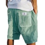 Corduroy Shorts with Welt Pockets for Men - Green