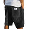 Corduroy Shorts with Welt Pockets for Men - Black