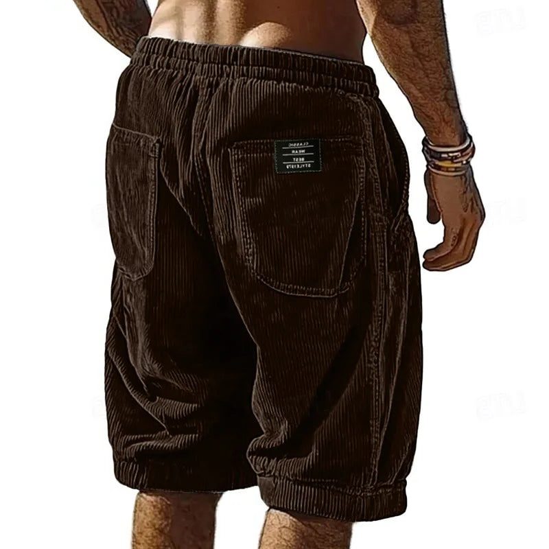 Corduroy Welt Pocket Shorts for Men
