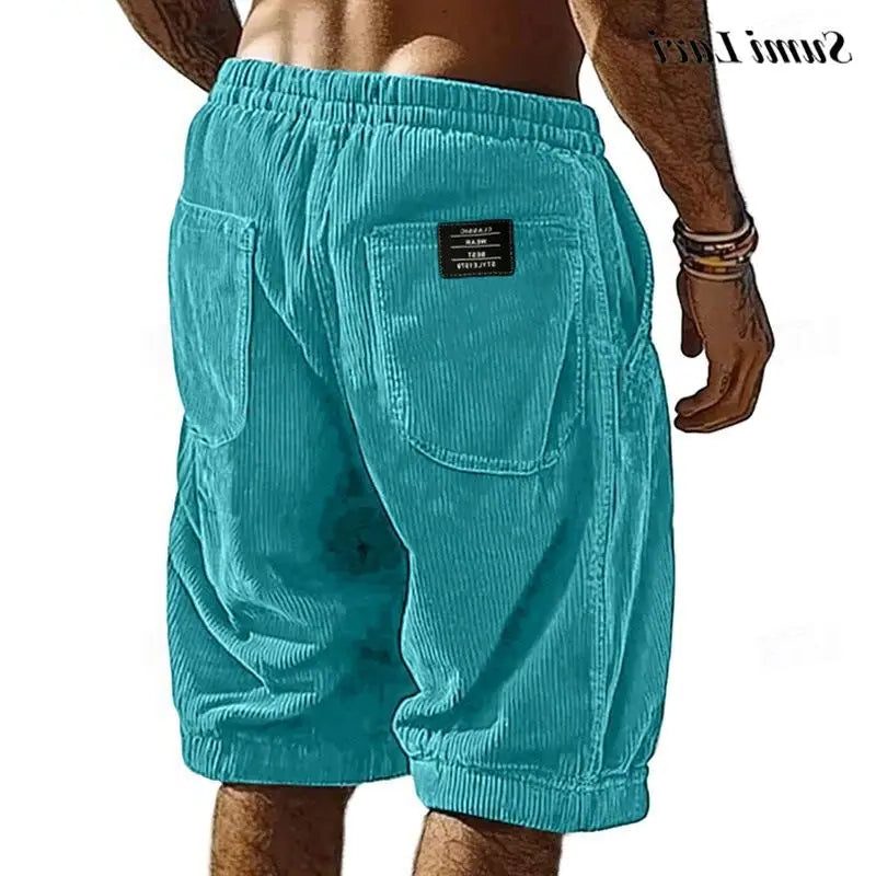 Corduroy Welt Pocket Shorts for Men - View 2