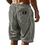 Corduroy Welt Pocket Shorts for Men - Grey