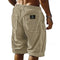 Corduroy Welt Pocket Shorts for Men - Khaki