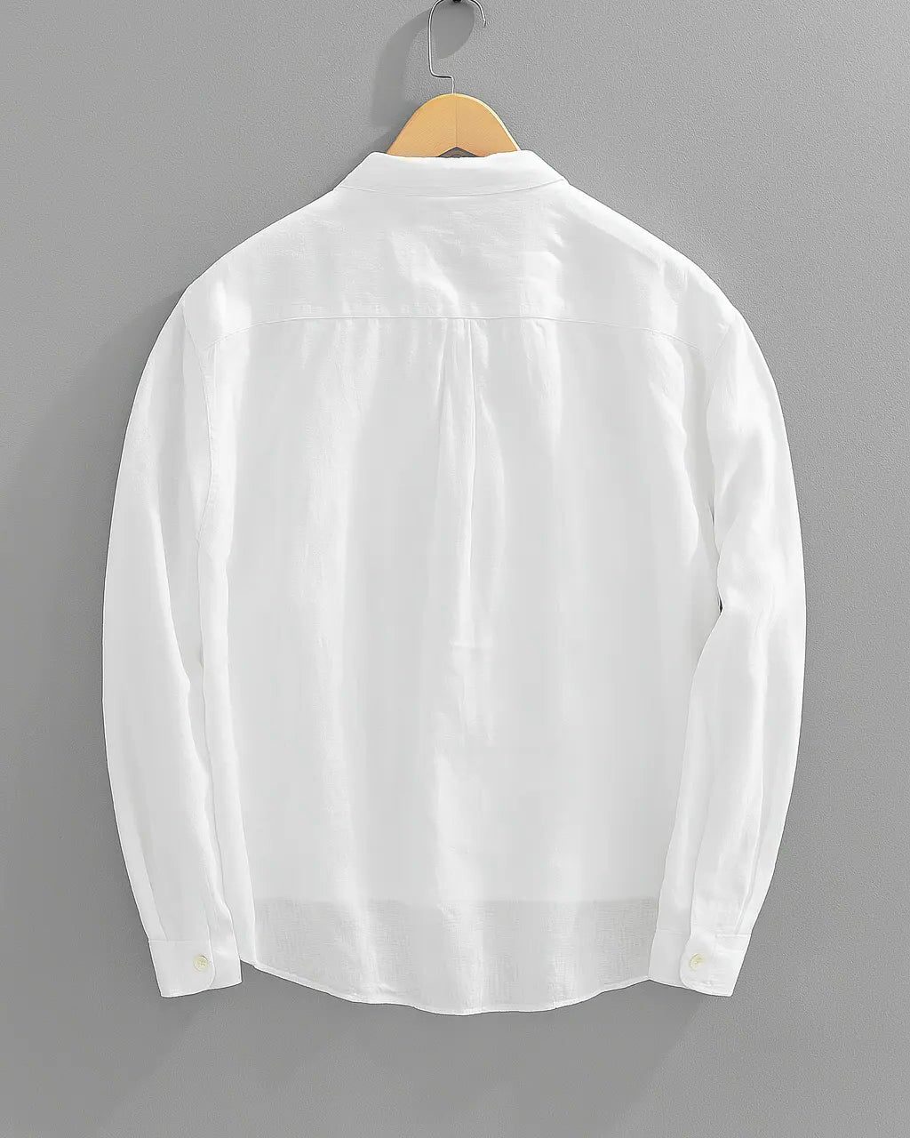 Cotton-Linen Popover Shirt for Men - View 3