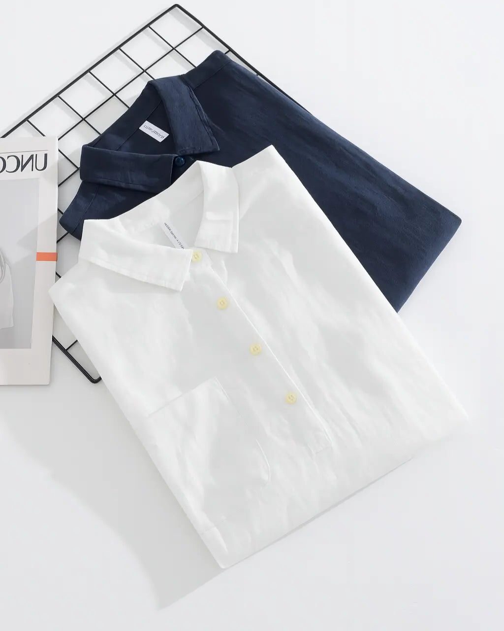 Cotton-Linen Popover Shirt for Men - View 4