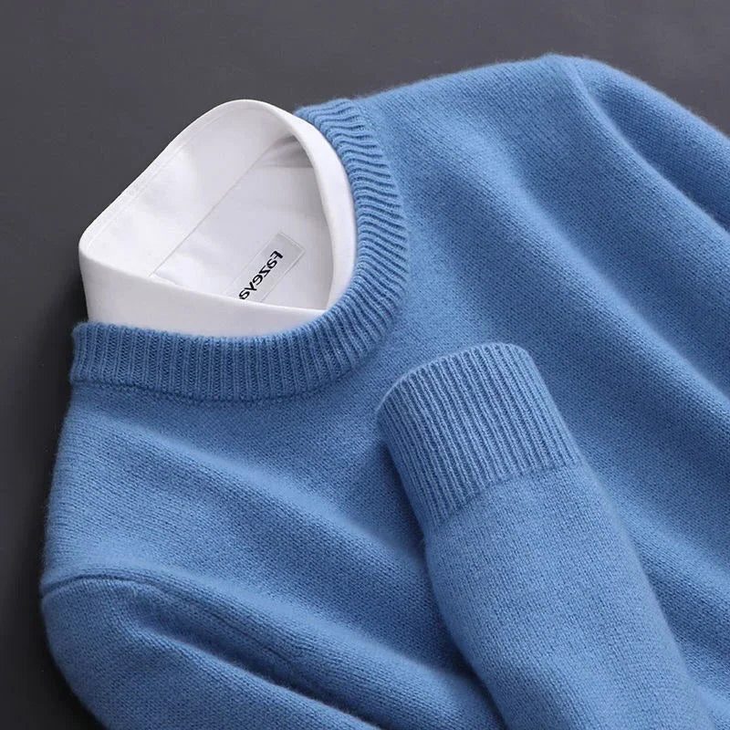 Crew Neck Ribbed Knit Jumper for Men - View 6