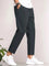 Cropped Tapered Leg Trousers for Men - Grey