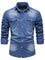 Button-Down Denim Shirt for Men