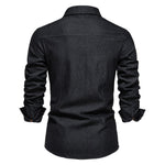 Button-Down Denim Shirt for Men - View 5