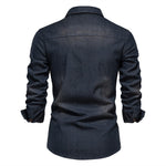 Button-Down Denim Shirt for Men - View 6