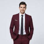 Double-Breasted Suit Set for Men - View 2