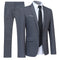 Double-Breasted Suit Set for Men - Grau