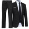 Double-Breasted Suit Set for Men - Schwarz