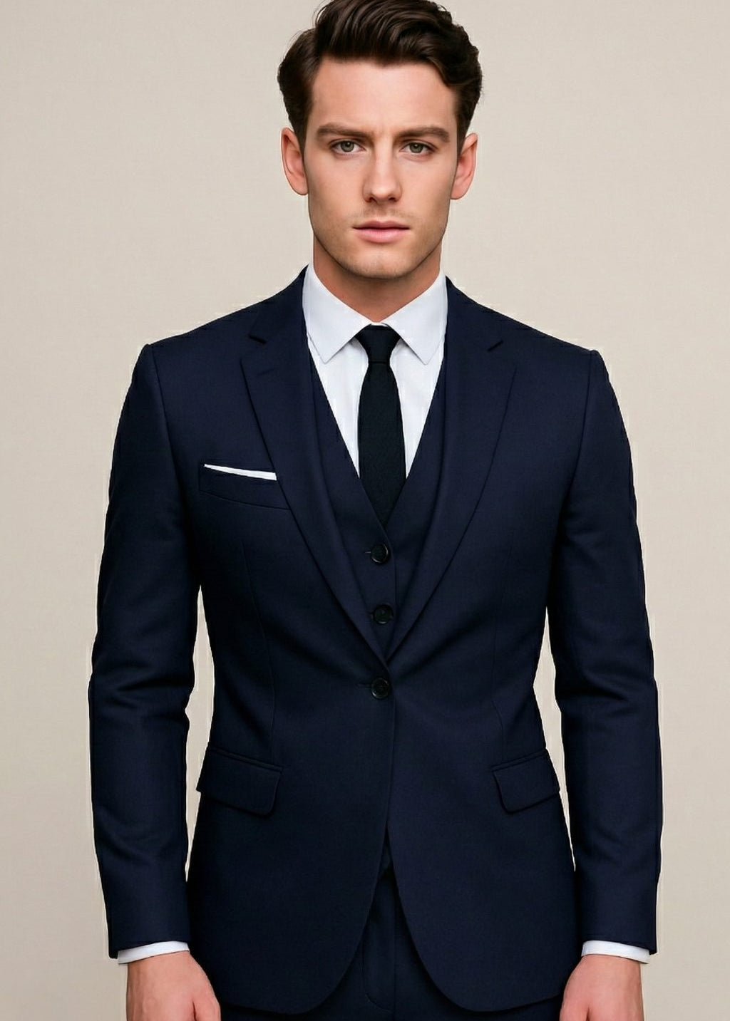Double-Breasted Three-Piece Suit for Men