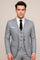 Double-Breasted Three-Piece Suit for Men - Grey