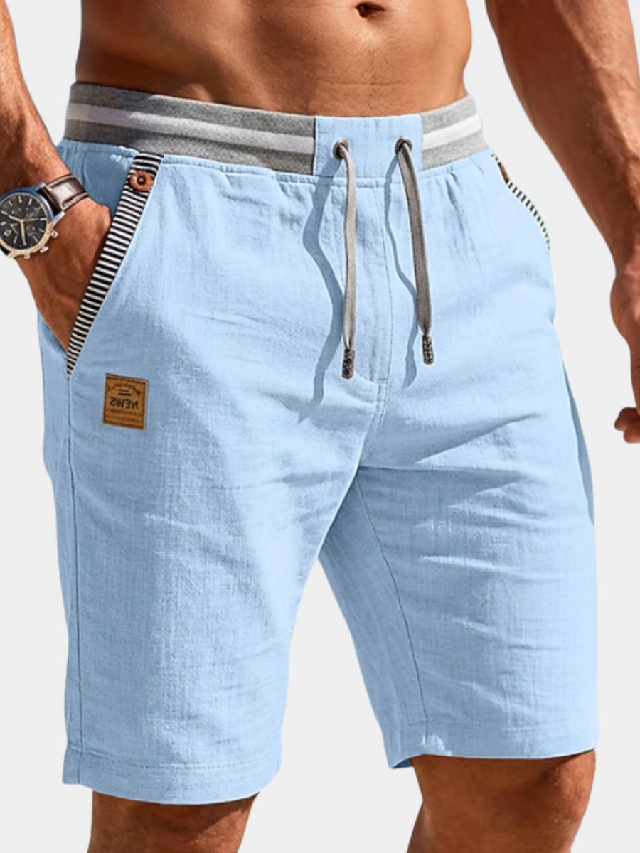 Drawstring Linen Shorts for Men