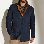 Suede Lapel Collar Blazer for Men - View 4