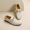 Suede Loafer with Metal Accent for Men - Beige
