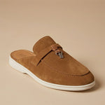 Suede Open Back Loafer Mule for Men - View 3