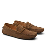 Suede Penny Loafers for Men