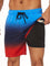 Flamingo Print Swim Shorts for Men - Red