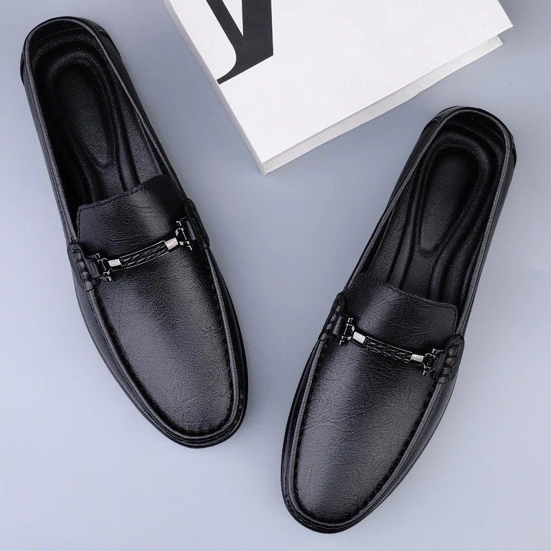 Genuine Leather Driving Loafers for Men - View 14