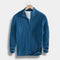 Half-Zip Mock Neck Sweater for Men - Blue
