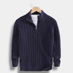 Half-Zip Mock Neck Sweater for Men - View 3