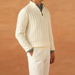 Half-Zip Mock Neck Sweater for Men - View 4