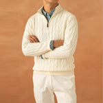 Half-Zip Mock Neck Sweater for Men - View 5