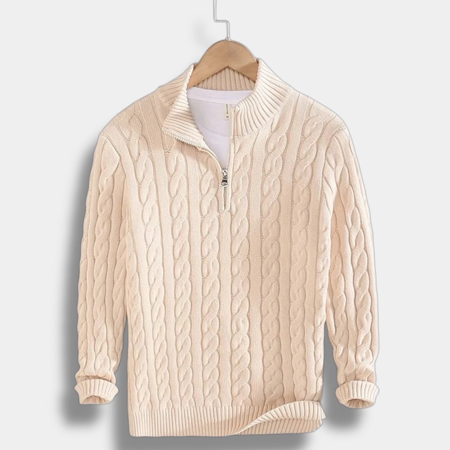 Half-Zip Mock Neck Sweater for Men - View 7
