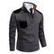 Half-Zip Stand Collar Sweater for Men - Dark Gray