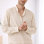 Henley Long Sleeve Shirt for Men - View 2