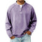 Henley Long Sleeve T-Shirt for Men - Lilac
