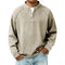 Henley Long Sleeve T-Shirt for Men - Khaki