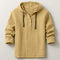Hooded Henley Shirt for Men - Sand