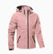 Hooded Zip-Up Windbreaker Jacket for Men - Pink