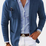 Knit Lapel Blazer for Men