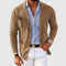 Knit Lapel Blazer for Men - Beige