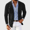 Knit Lapel Blazer for Men - Black