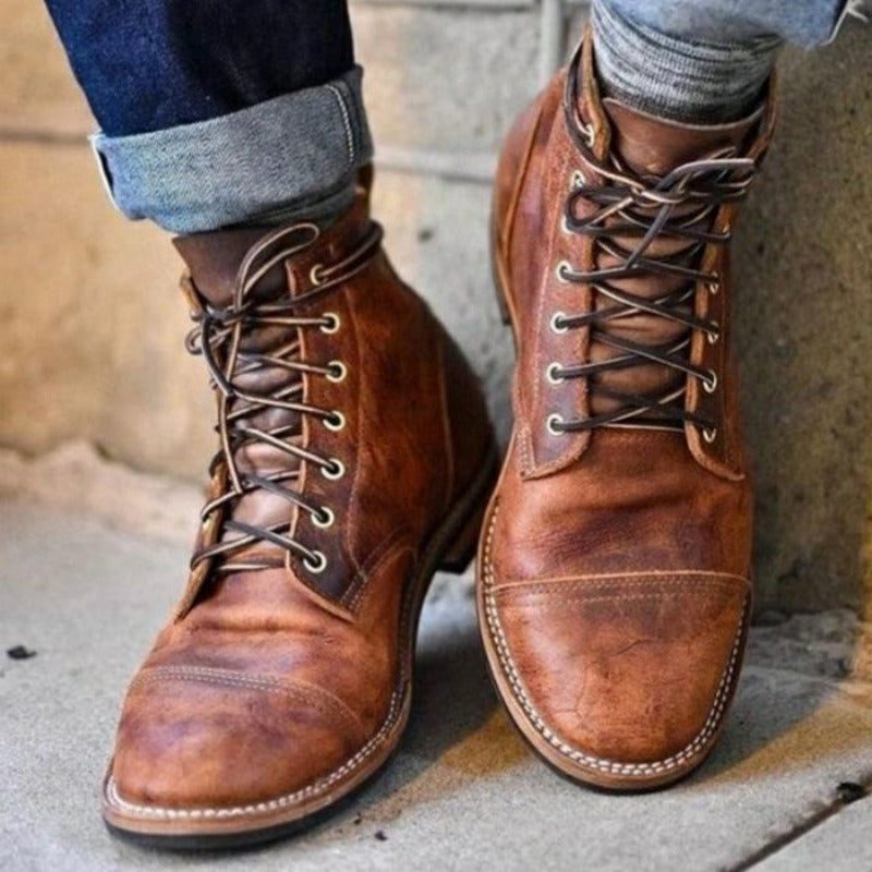 Lace-Up Ankle Boots for Men