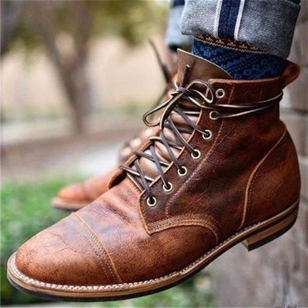 Lace-Up Ankle Boots for Men - View 2