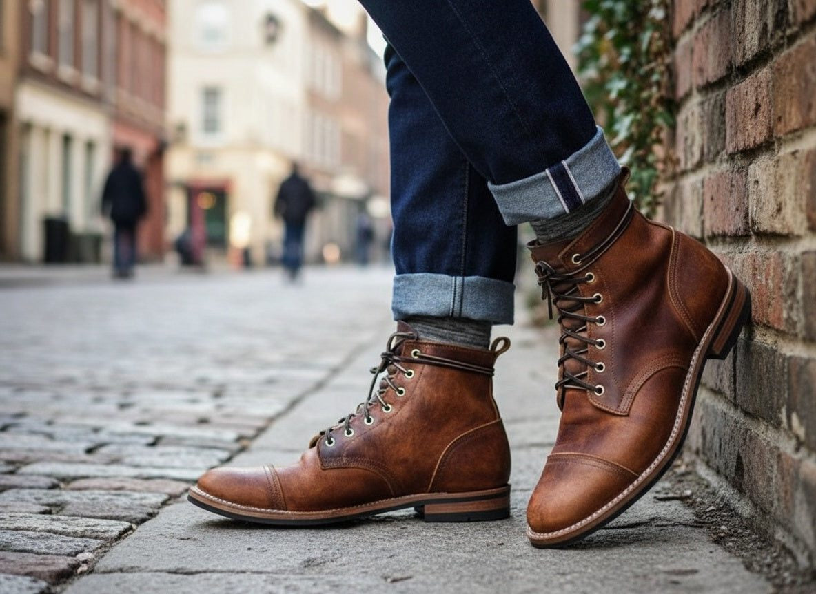 Lace-Up Ankle Boots for Men - View 3